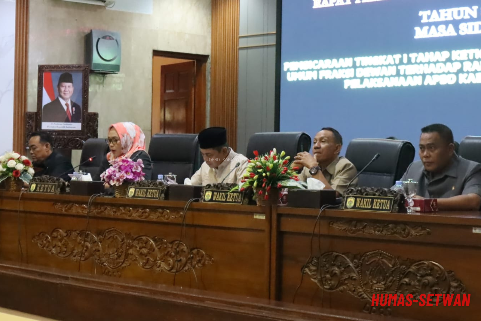 Bupati Grobogan Beri Jawaban Terhadap Pemandangan Umum Fraksi Dewan Atas Raperda Pelaksanaan APBD 2025 pada Paripurna ke 13