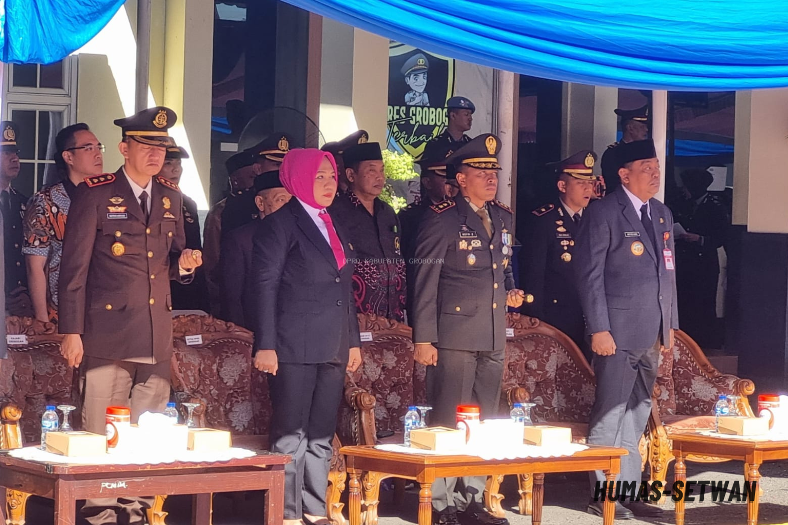 Ketua DPRD Grobogan Hadiri Upacara Hari Bhayangkara ke-80 di Polres Grobogan