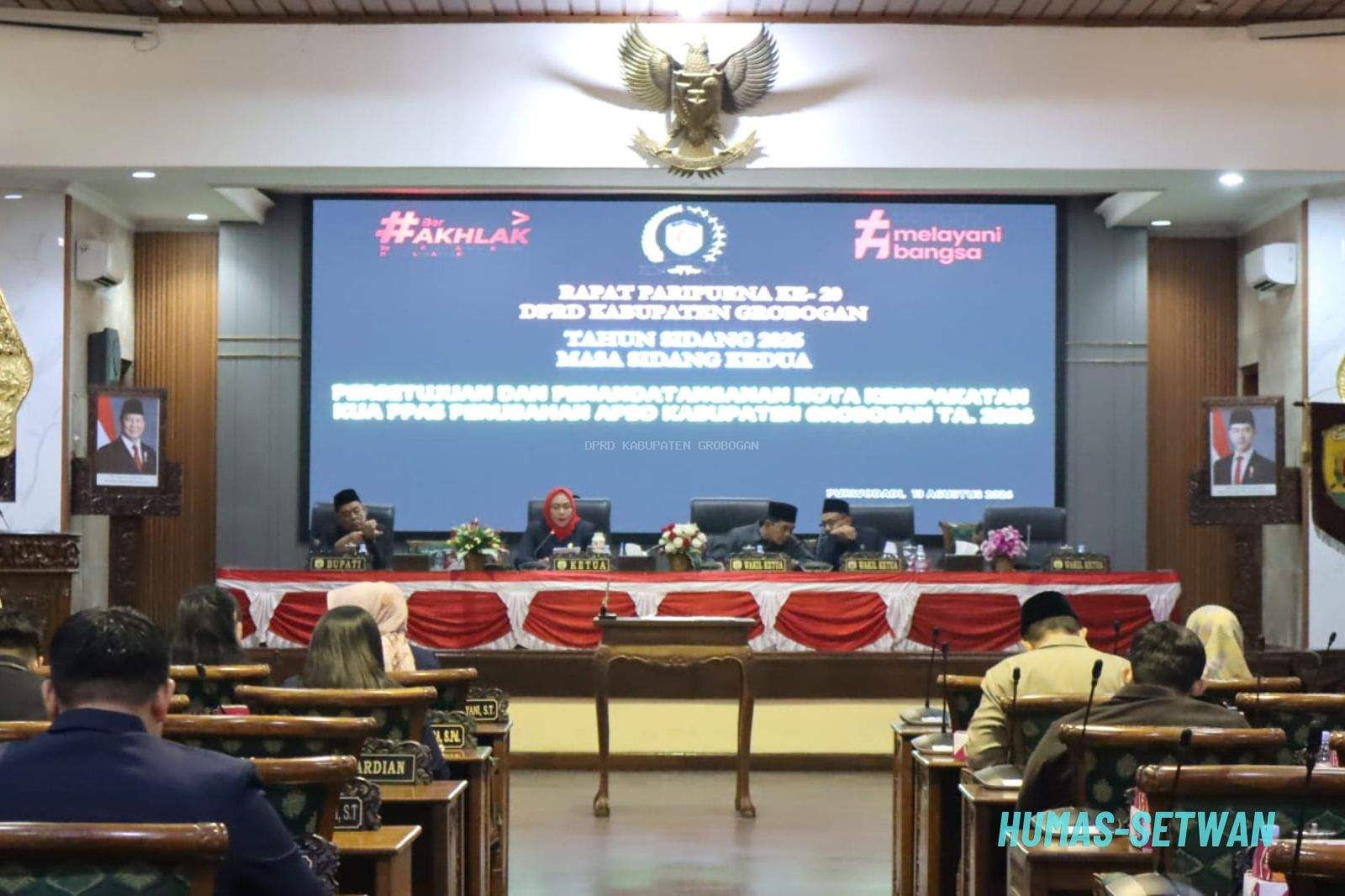 DPRD dan Pemkab Grobogan Sepakati Perubahan KUA-PPAS APBD TA 2026 dalam Rapat Paripurna ke-20