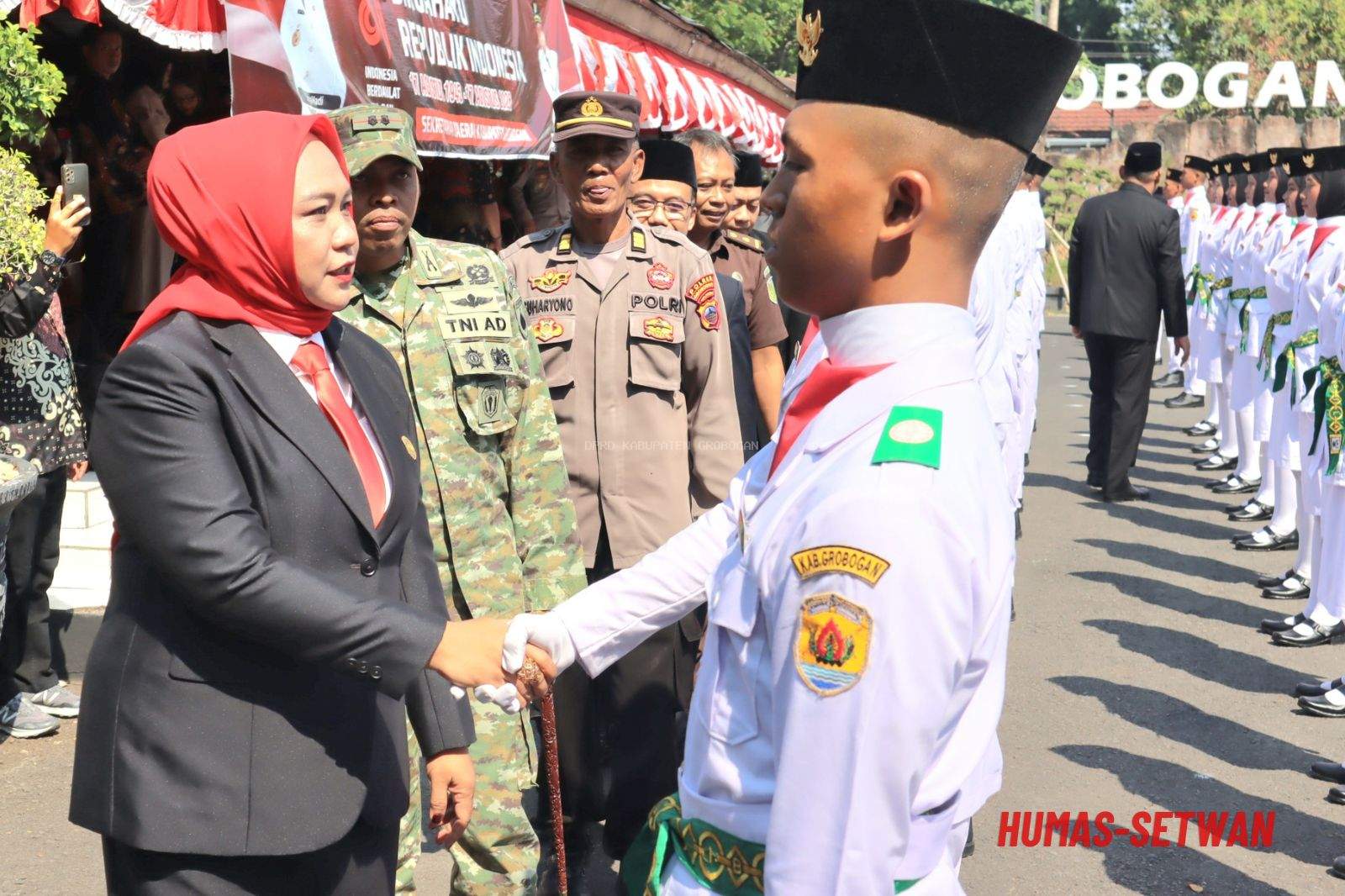 Ketua DPRD Grobogan Hadiri Pengukuhan 71 Anggota Paskibraka Tahun 2026
