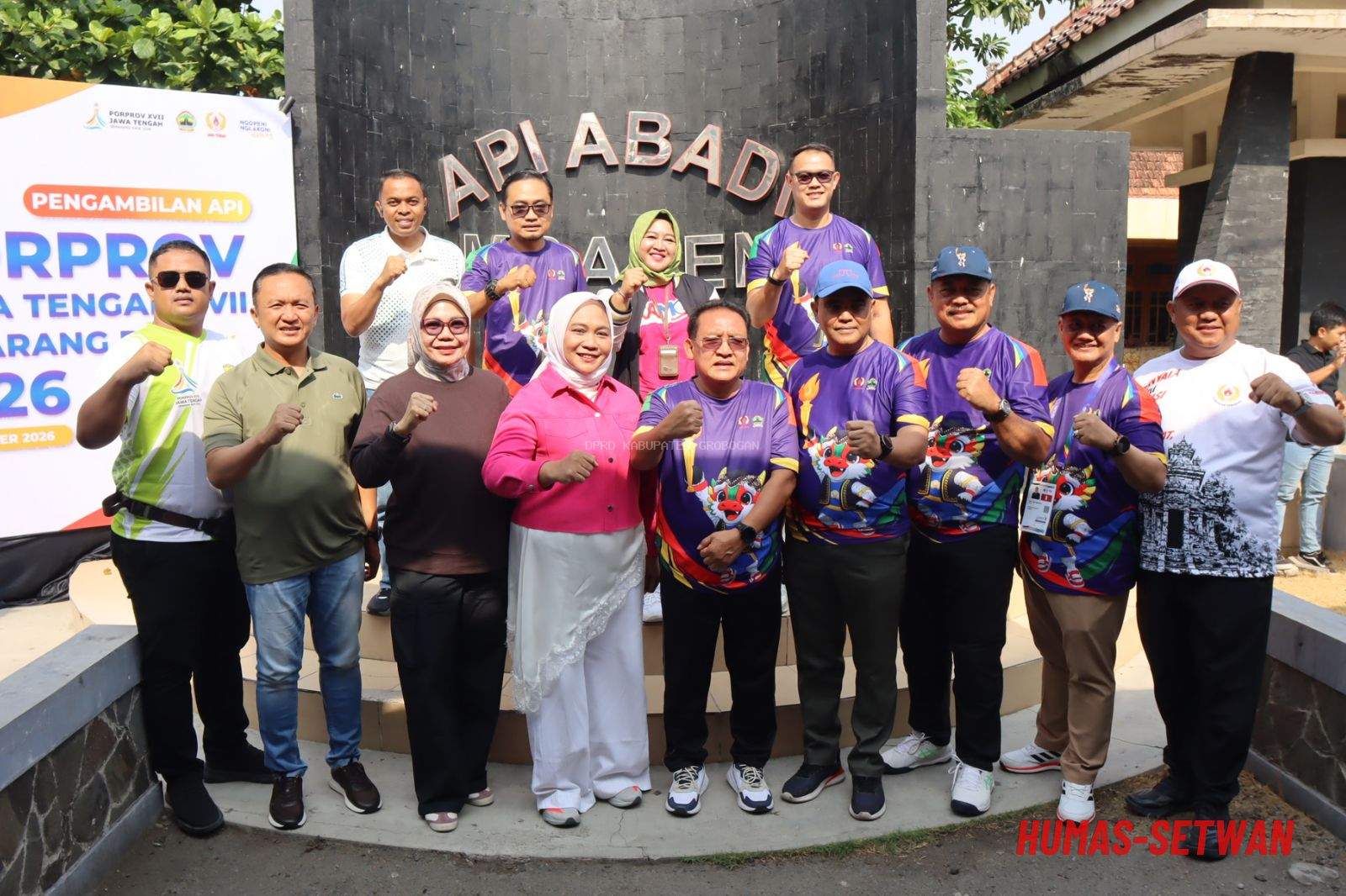 Ketua DPRD Grobogan Hadiri Prosesi Pelepasan Kirab Api PORPROV Jateng XVII 2026 di Api Abadi Mrapen